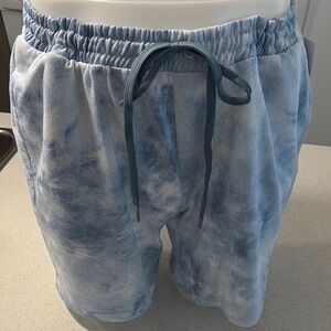Blue Tie-Dye Men's Shorts
